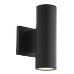 Cylinder Outdoor Wall Sconce - Black