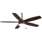 Airetor Ceiling Fan with Light - Oil Rubbed Bronze / Frosted White
