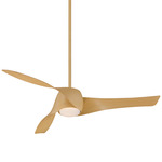 Artemis Smart Fan with Light - Maple / Etched Opal