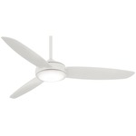 Concept Smart Fan with Light - White / White / Etched Opal