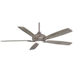 Dyno XL Smart Ceiling Fan with Light - Burnished Nickel / Savannah Grey / White