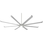 Geant Outdoor Ceiling Fan with Light - Aluminum / Frosted