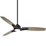 Molino Outdoor Smart Ceiling Fan with Light - Coal / Seashore Grey