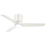 Pure Ceiling Fan with Light - Flat White / Flat White / Frosted White