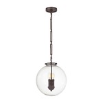 Gramercy Globe Pendant - Open Box - Oil Rubbed Bronze / Clear