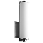 Tempus Wall Sconce - Polished Nickel / Matte White