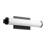 Tempus Bathroom Vanity Light - Black / Matte White