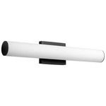 Fugit Bathroom Vanity Light - Black / Matte White Acrylic