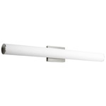 Fugit Bathroom Vanity Light - Polished Nickel / Matte White Acrylic