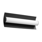 Wave Vanity Light - Black / Matte White Acrylic