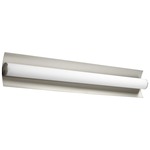 Wave Vanity Light - Satin Nickel / Matte White Acrylic