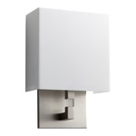 Chameleon Wall Sconce - Satin Nickel / Matte White Acrylic