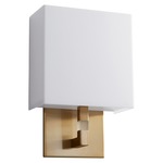 Chameleon Wall Sconce - Aged Brass / Matte White Acrylic