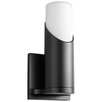 Ellipse Wall Sconce - Black / White Opal Glass