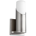 Ellipse Wall Sconce - Satin Nickel / White Opal Glass