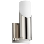 Ellipse Wall Sconce - Polished Nickel / Matte White Acrylic