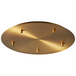 Round Canopy Kit - Aged Brass