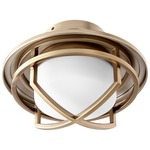 Fleet Ceiling Fan Light Kit - Aged Brass / Satin Opal
