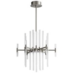 Miro Pendant - Satin Nickel / Clear Bubble Acrylic