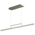 Stylus Linear Pendant - Satin Nickel / Matte White Acrylic