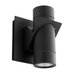 Razzo Outdoor Wall Sconce - Black / Clear
