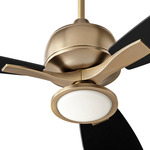 Juno Ceiling Fan Light Kit - Aged Brass / Satin Opal