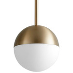Mondo Pendant - Aged Brass / Matte Opal Glass