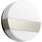 Aurora Wall Sconce - Satin Nickel / Matte White Acrylic