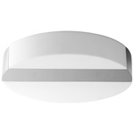Aurora Ceiling Light Fixture - Polished Nickel / Matte White Acrylic
