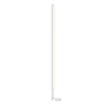 Keel Floor Lamp - Satin White / White Acrylic