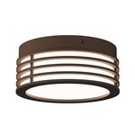 Marue Round Ceiling Light Fixture - Textured Bronze / White Acrylic