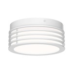 Marue Round Ceiling Light Fixture - Textured White / White Acrylic