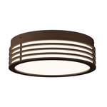 Marue Round Ceiling Light Fixture - Textured Bronze / White Acrylic