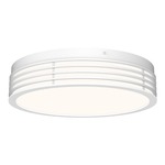 Marue Round Ceiling Light Fixture - Textured White / White Acrylic