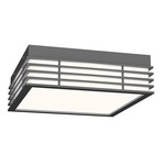 Marue Square Ceiling Light Fixture - Textured Gray / White Acrylic