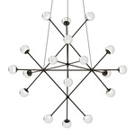 Proton Pendant - Polished Black Nickel / White