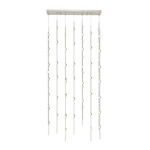 Constellation Andromeda Rectangle Pendant - Satin Nickel / White