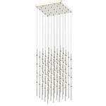 Constellation Cosmic Cube Pendant - Satin Nickel / Clear