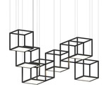 Cubix Multi-Light Linear Pendant - Satin Black