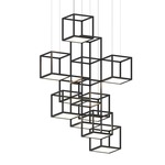 Cubix Multi-Light Vertical Pendant - Satin Black