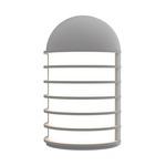 Lighthouse Outdoor Wall Sconce - Textured Gray / White Acrylic