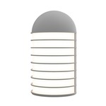 Lighthouse Big Outdoor Wall Sconce - Textured Gray / White Acrylic