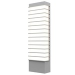 Tawa Outdoor Wall Sconce - Textured Gray / White Acrylic