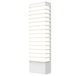 Tawa Outdoor Wall Sconce - Textured White / White Acrylic