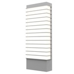 Tawa Wide Outdoor Wall Sconce - Textured Gray / White Acrylic
