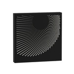 Dotwave Square Outdoor Wall Sconce - Textured Black