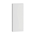 Dotwave Rectangle Outdoor Wall Sconce - Textured White