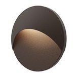 Ovos Round Outdoor Wall Sconce - Textured Bronze