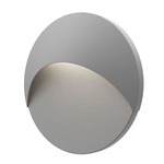 Ovos Round Outdoor Wall Sconce - Textured Gray