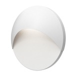 Ovos Round Outdoor Wall Sconce - Textured White